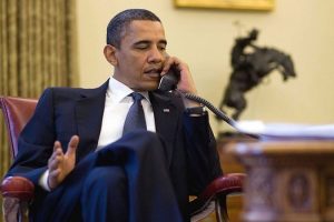 Obama Hollande ile görüştü