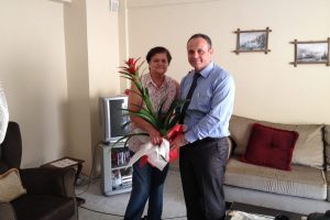 Emniyet müdüründen öğretmenine ziyaret