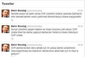 Mısır ziyaretine Twitter'dan tepki