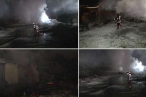 Fabrika kül oldu