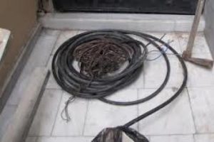 Bursa'da kablo hırsızlığı