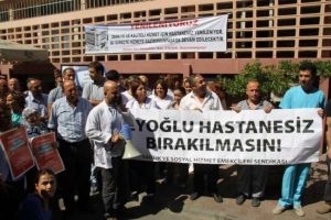 Sağlık çalışanlarından ''Taksim'' eylemi