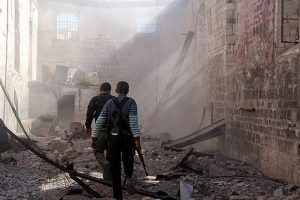 Esad Halep'i varil bombasıyla vurdu