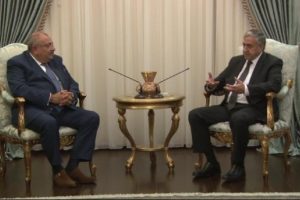 KKTC Cumhurbaşkanı Akıncı, Başbakan Yardımcısı Türkeş'i kabul etti