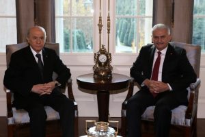 Yıldırım-Bahçeli görüşmesi başladı