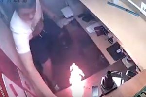 Telefon bataryası böyle patladı