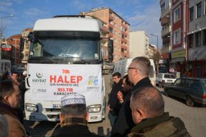 Bursa Karacabey Belediyesi'nden Halep'e yardım eli