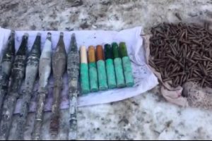 Hakkâri'de PKK terör örgütüne ait çok sayıda silah mühimmatı bulundu