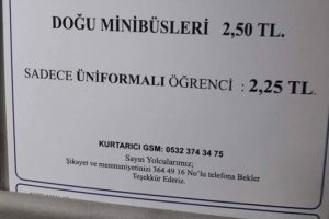 Bursa'da minibüslere zam geldi!
