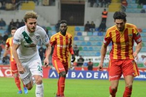 Bursaspor, Kayserispor'a mağlup oldu