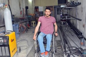 Maganda kurşunu tekerlekli sandalyeye mahkum etti ama o yılmadı