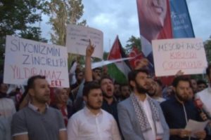 Çankaya'da Mescid-i Aksa protestosu