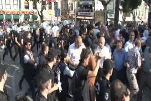 HDP'liler ile polis arasında gerginlik
