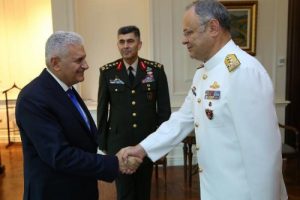 Kuvvet Komutanlarından Başbakan Yıldırım'a veda ziyareti