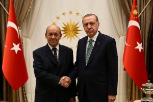 Cumhurbaşkanı Erdoğan, Fransa Dışişleri Bakanı'nı kabul etti