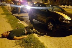 Eve dönüş yolunda patlak lastik dramı!