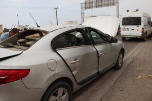 Seyir halindeki araçta patlama: 1 yaralı