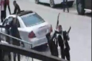 Düğün konvoyu şoke etti! Gözaltına alındılar