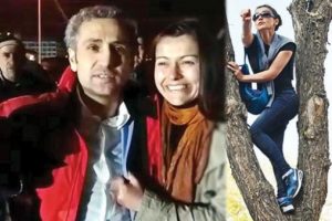 Cumhurbaşkanına sesini duyurmak için ağaca çıktı, eşine kavuştu
