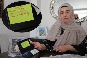 Kendisini şehit eden teröristin bilgilerini not etmiş