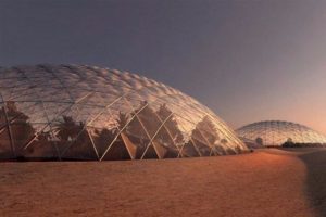 Mars'a kurulacak kentten yeni kareler
