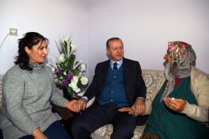 Erdoğan, o aileyi ikinci kez ziyaret etti