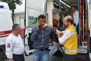 Çocuklarını görmek isteyen eniştesini bıçakladı