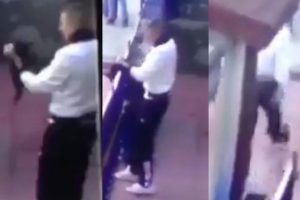 Orduevi önünde korkunç anlar! Yavru kediye akılalmaz işkence...