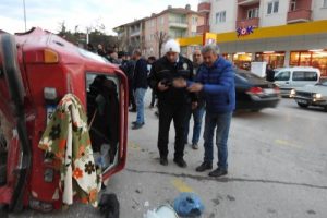 Çorum'da zincirleme kaza: 1 yaralı