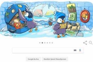 Google'dan ''Yeni Yılın İlk Günü'' doodle'ı