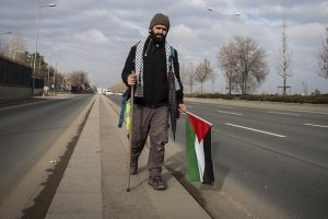 ABD'nin Kudüs kararına tepki için yürüyor