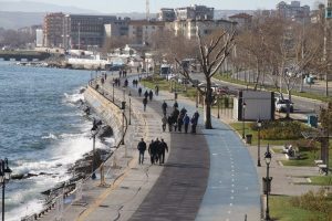 Tekirdağ'da kış ortasında yazdan kalma bir gün
