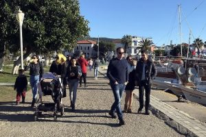 Bodrum sahillerinde yeni yıl yoğunluğu