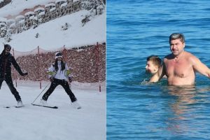 Antalya'da deniz Erzurum'da kayak keyfi