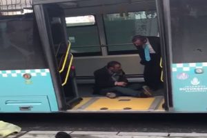 Madde bağımlısı şoförü çileden çıkardı