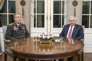 Başbakan Yıldırım, Orgeneral Akar'ı kabul etti