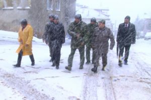 Düşen askeri uçak için kaza kırım ekibi bölgede