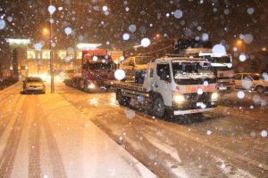 Konya'da ulaşıma kar engeli