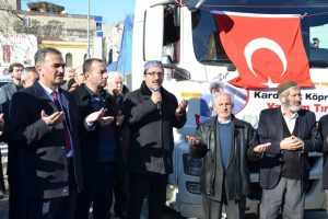 Bursa Gemlik'ten Suriye'ye 23. yardım TIR'ı