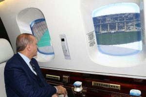 Cumhurbaşkanı Erdoğan, Bursaspor'un stadyumunu inceledi