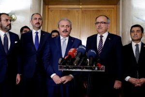 Cumhurbaşkanı Erdoğan'a 'Milli Mutabakat' sunumu