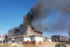 Gaziantep yağ fabrikasında yangın