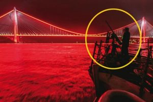 ABD donanmasından Boğaz'da silahlı paylaşım