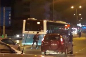 Patenci gencin tehlikeli yolculuğu kamerada