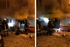 Gece çıkan yangın korkuttu