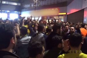 Derbi sonrası arbede çıktı