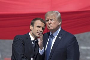 Trump ile Macron'dan kritik görüşme