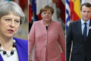 May, Macron ve Merkel Rusya'yı görüştü