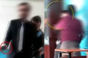 Sınıfta iki öğrencisini kavga ettirdi!