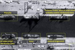 Rus gemileri açık denizde savaş konumu aldı